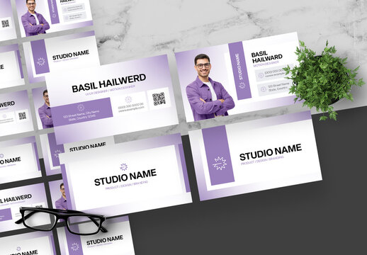 Purple Business Card