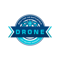 Obraz premium logo for drone assembly company emblem