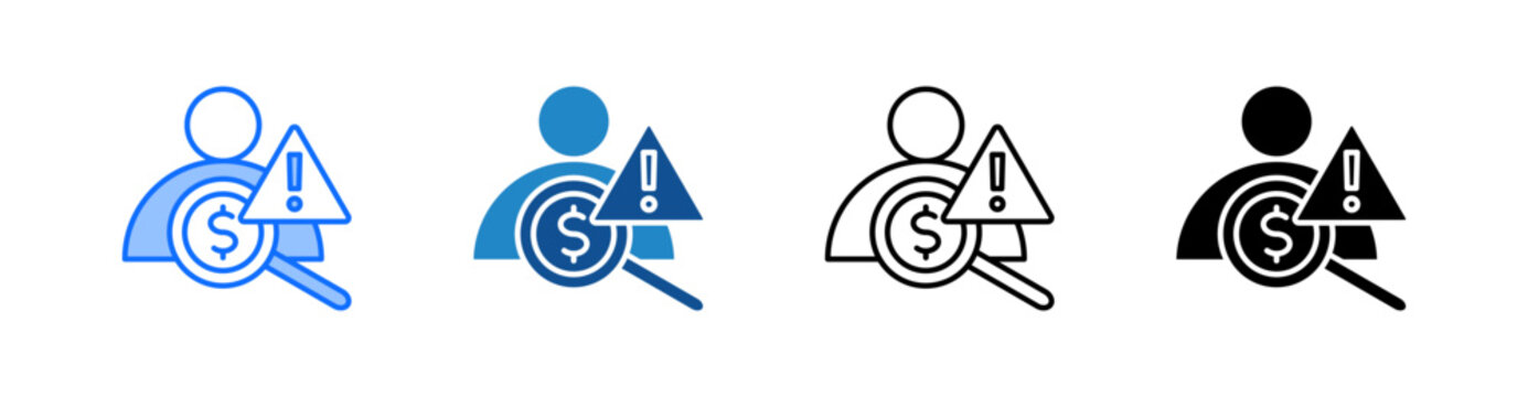 Fraud Multiple Style Icon Set 
