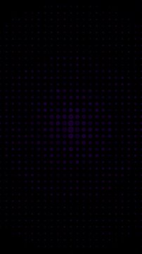 Pulsing purple dots abstract digital grid background loop