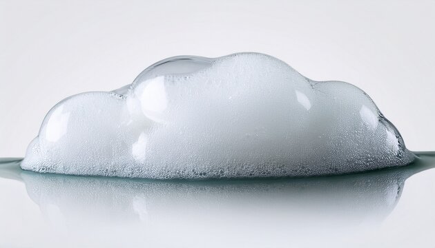 Soap Foam Or Shampoo Soap Foam Texture Or Shampoo Surface With Bubble Isolated With Clipping Path On Background