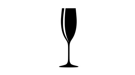 Obraz premium An elegant champagne flute, a symbol of celebration and sophistication. Its tall, slender design exudes an air of refined taste