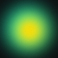 A vibrant cosmic nebula with a glowing yellow center and green outer regions © NICEAKTER