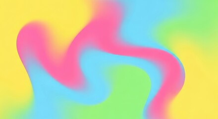 A vibrant and colorful abstract background with swirling shapes and bright hues