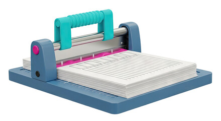 Paper Cutter with Stack of Lined Paper