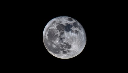 Fototapeta premium High Detail 30 Panel Mosaic Of The Super Full Moon October 2016 Taken At 2 700Mm Focal Length