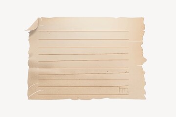 Fototapeta premium Vintage ripped paper illustration
