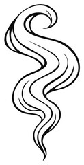 Obraz premium Abstract flowing design element of wavy lines