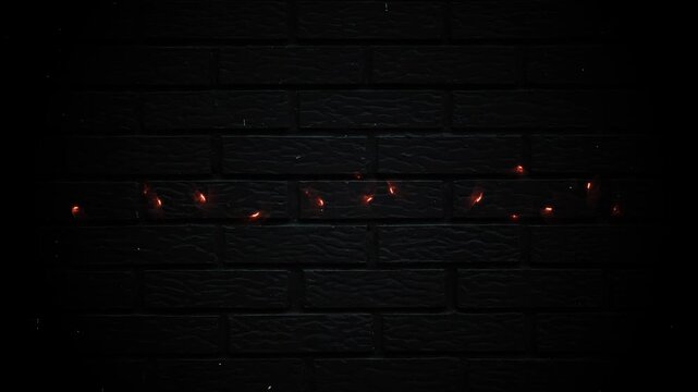 January 2036 Text Neon Glowing Year Month & Date Animation