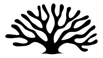 Obraz premium Abstract tree illustration, a symbol of growth and nature, perfect for diverse design needs. 