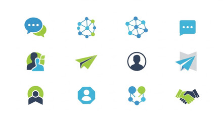 Collection of Modern Flat Design Icons.