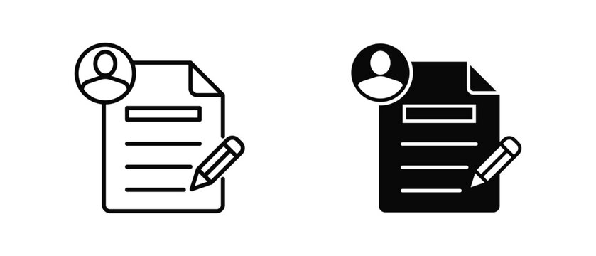 Custom Field icon set with style outline and solid. vector simple elements for design and presentation.