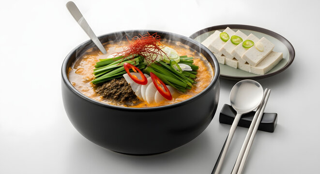 Rich Korean loach soup with thick savory texture