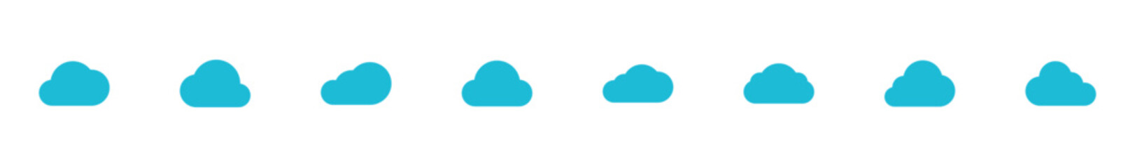 Obraz premium Cloud icon vector isolated on white background. cloud computing icon