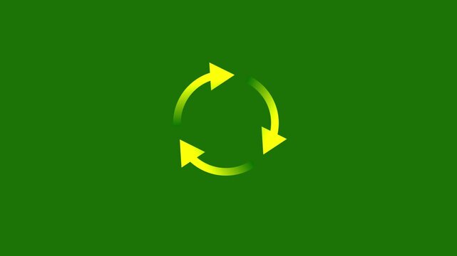 Arrow loading icon animation. Arrow loading icon concept motion graphics. Circle arrow refresh and reload video footage.