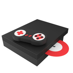 Video Game CD 3D Illustration