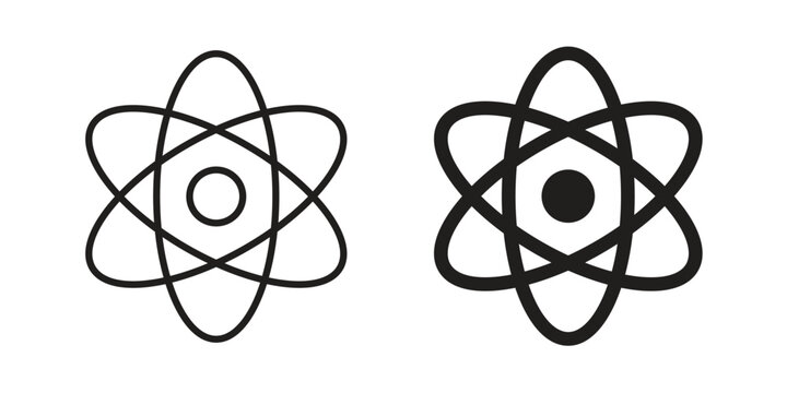 Physics icon suitable vector symbol for graphic design, logo, web site, social media
