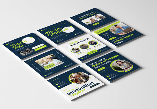 Creative Business Marketing Social Media Post Mockup Template