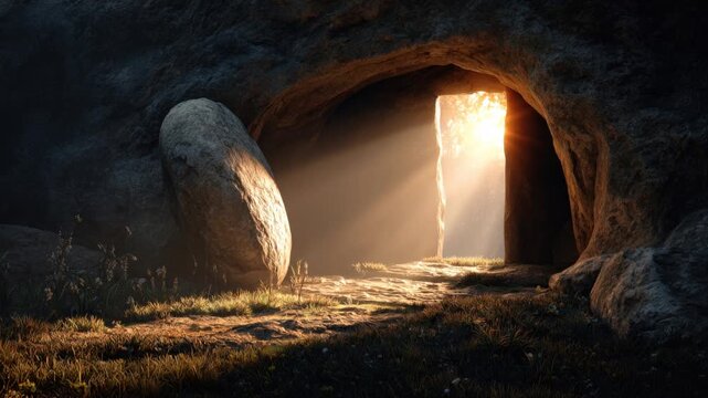 A stone-age cave entrance shrouded in mystery and history, an opening inviting exploration and discovery. ..Created with Generative AI, not depicting real subjects.