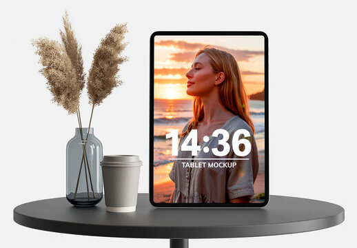 Modern Tablet Screen Mockup
