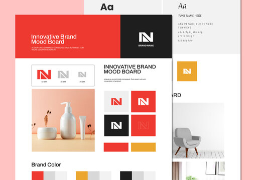 Mood Board Template Design