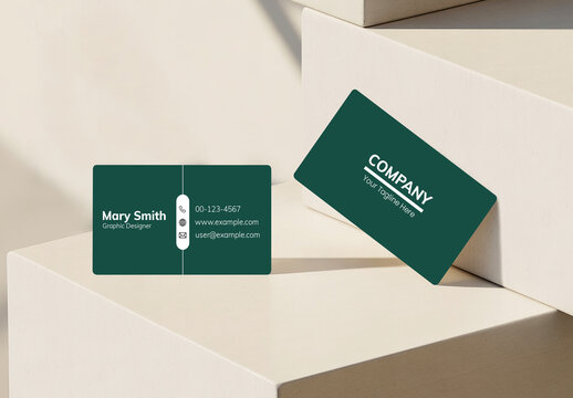 Realistic Business Card Mockup
