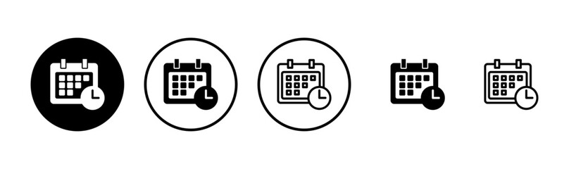 Calendar icon logo design. Calender sign and symbol. Schedule icon symbol