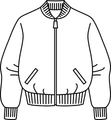 항공점퍼 흑백 © a-young