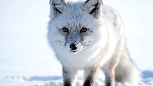 arctic fox in snow