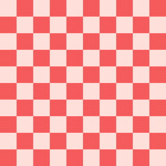 Fototapeta premium red checkered patterned background, pastel checkered pattern 