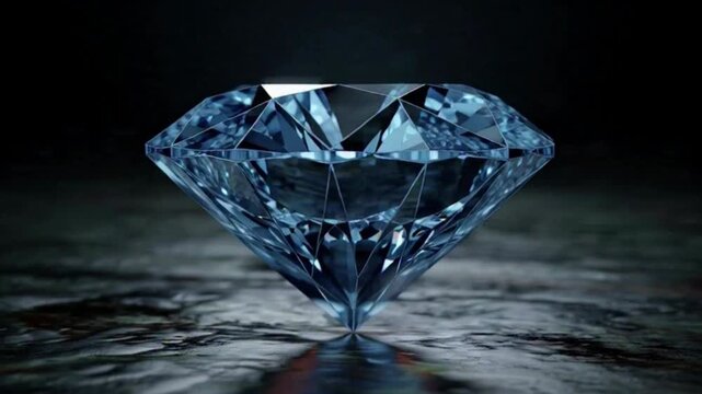diamond on black background