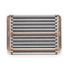 Fototapeta premium HVAC Radiator Coil with Copper Tubes and Aluminum Fins