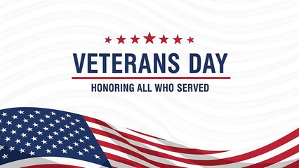 Obraz premium Veterans day celebration honoring american heroes