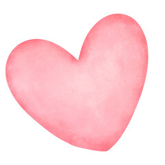 pink heart on white background