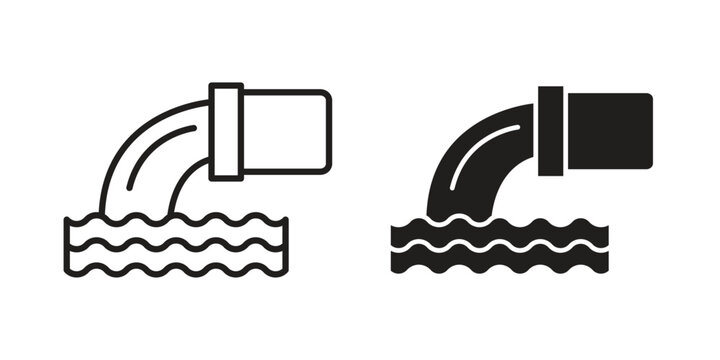 Wastewater icon in editable style. Vector icon graphics