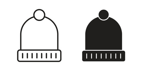 Winter hat icon in editable style. Vector icon graphics © Oliver