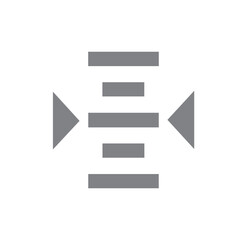 Centered geometric logo