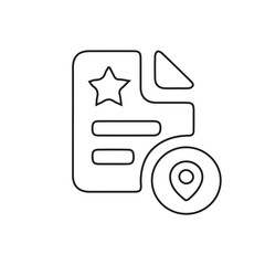 Document with Location Pin