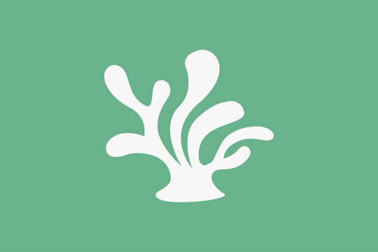 simple coral sea silhouette logo
