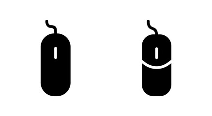 Mouse icon symbol for apps and websites. click sign and symbol. pointer icon vector.