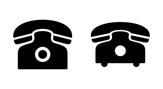 Telephone icon symbol for apps and websites. phone sign and symbol