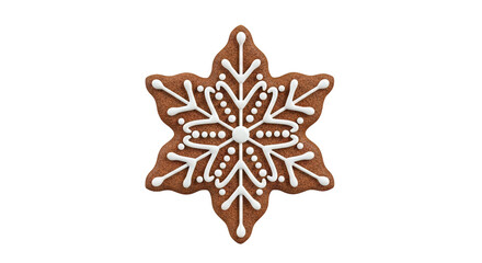 Gingerbread Snowflake Cookie