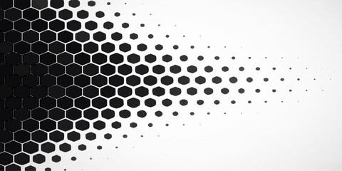 Abstract halftone background featuring a metallic grid pattern with black dots on a textured chrome steel mesh vector illustration for a modern gray wallpaper backdrop © ayaat