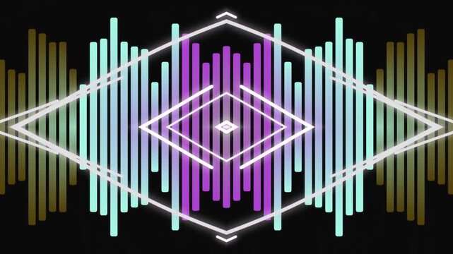 Molecular Network Abstract Motion Background with Neon Highway Overlay, Black White 2K Seamless Video Loop for Creative Art Design v20260225192838