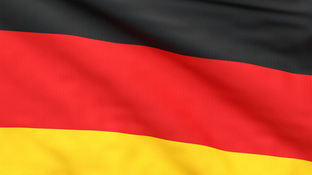 germany national flag 3d illustration background
