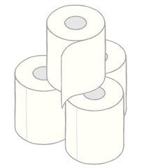 複数のトイレットペーパー