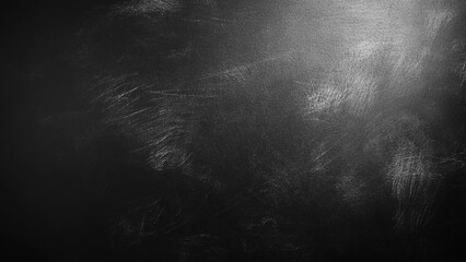 Chalk rubbed out on blackboard background. Dark Blackboard of Chalkboard Texture Background. © Sharmin