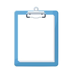 Blank Clipboard for Business and Office Use with White Paper