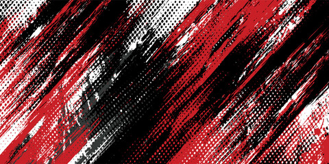 Gaming esport background striking stripes electric banner vector illustration design red black grunge brush wing comic pattern modern abstract concept livery stripes decal paint splash splatter.eps 10 © Samsul