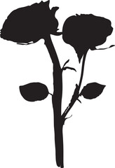 Silhouette of a businessman striking a power pose with a briefcase, exuding confidence and authority, isolated on white.